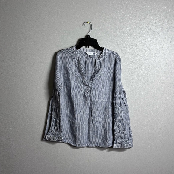 Old‎ navy Women Striped tunic shirt blouse long sleeve size M - Picture 1 of 7